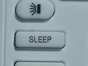 כפתור השינה במזגן